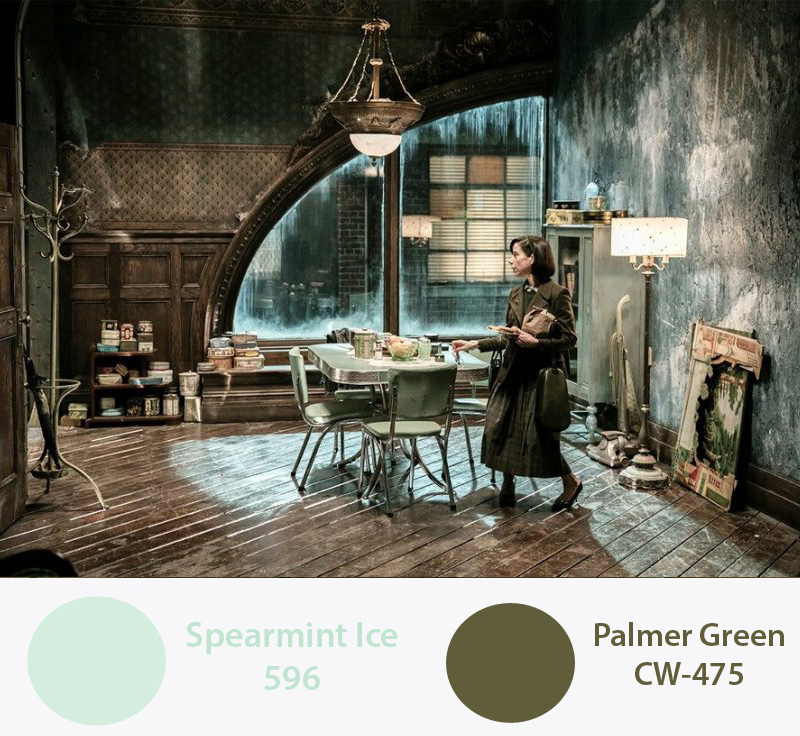 Цвета Benjamin Moore в фильме Форма воды